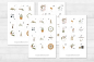 Preview: Adventskalender Zahlen Sticker Set