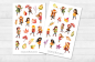 Preview: Girls Autumn Sticker Set