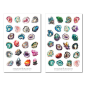 Preview: Quarze und Kristalle Sticker Set