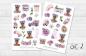 Mobile Preview: Girls Flowers Sticker Set
