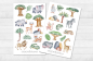 Preview: Dschungeltiere Sticker Set
