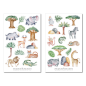 Preview: Dschungeltiere Sticker Set