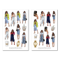 Preview: Girls Fashion Sticker Set