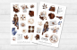 Preview: Girls Fashion Autumn Sticker Set