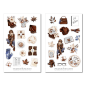 Preview: Mädchen Mode Herbst Sticker Set