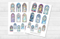 Preview: Church Windows Sticker Set