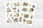 Preview: Häuser Sommer Sticker Set