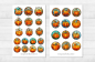 Preview: Pumpkin Church Window Sticker Set