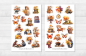 Preview: Herbst Sticker Set