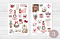 Preview: Christmas Girls Sticker Set