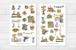 Preview: Kürbis Garten Sticker Set