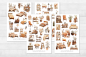 Preview: Gemütliches Zuhause Sticker Set