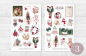 Preview: Mädchen Weihnachten Sticker Set