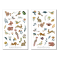 Preview: Mystische Waldtiere Sticker Set