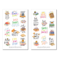 Preview: Bücher Sprüche Sticker Set