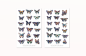 Preview: Dark Butterflies Sticker Set