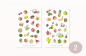 Preview: Fruit and Vegetable Sticker Set