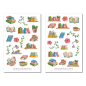 Preview: Bunte Bücher Sticker Set