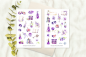 Preview: Lila Sticker Set