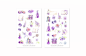 Preview: Lila Sticker Set