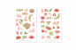 Preview: Erdbeeren Sticker Set