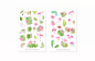 Preview: Tropisches Sticker Set
