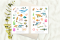 Preview: Meerestiere Sticker Set