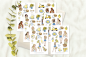 Preview: Mädchen Sommer Sticker Set