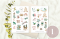 Preview: Mädchen Sommer Sticker Set