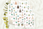 Preview: Mädchen Sommer Sticker Set