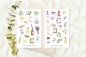 Preview: Kräuter und Pflanzen Sticker Set