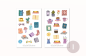 Preview: Bücher Sticker Set