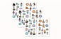 Preview: Mädchen Bücher Sticker Set
