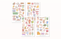 Preview: Retro Bücher Sticker Set