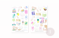 Preview: Mädchen Bücher Sticker Set