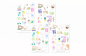 Preview: Mädchen Bücher Sticker Set
