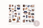 Preview: Mädchen Bücher Sticker Set