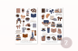 Preview: Mädchen Bücher Sticker Set