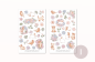 Preview: Blumen Sticker Set