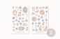 Preview: Blumen Sticker Set