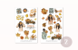 Preview: Girls Autumn Sticker Set