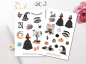 Preview: Girls Witch Sticker Set