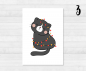 Preview: Christmas Cats Postcards Set - DIN A6