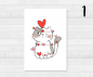 Preview: Cats Postcards Set - DIN A6