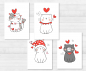 Mobile Preview: Cats Postcards Set - DIN A6