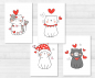 Preview: Cats Postcards Set - DIN A6