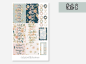 Preview: Blumen Planer Kit Sticker Set