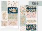 Preview: Blumen Planer Kit Sticker Set