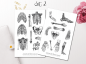 Preview: Vintage Anatomy Sticker Set