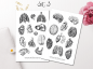 Preview: Vintage Anatomie Sticker Set